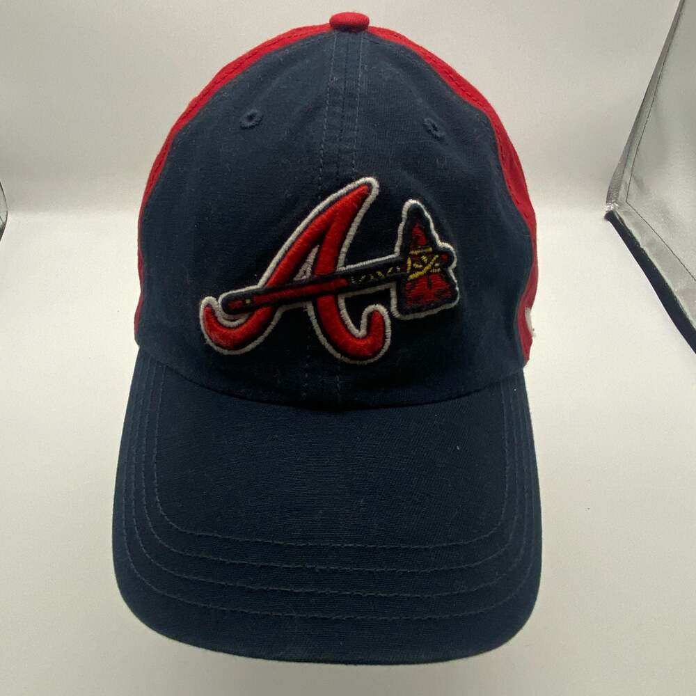 47 Brand Atlanta Braves Navy and Red Baseball Cap Hat One Size
